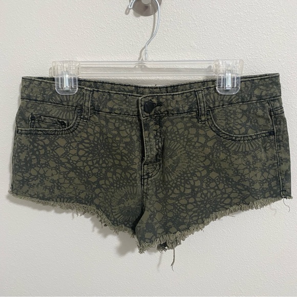 Short En Jean Circo Fille Taille LG - Taille Ajustable, étoiles Blanches - Neuf Avec étiquettes
